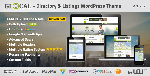 GLOCAL - Directory & Listings WordPress Theme