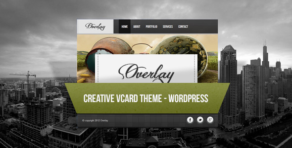 Overlay - Creative WordPress Vcard