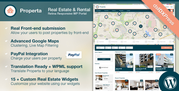 Properta - Real Estate WordPress Theme