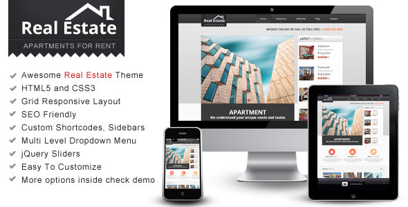 20+ Best Responsive Real Estate HTML5 Templates 2015 image.