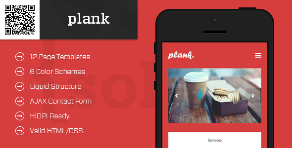 plank-mobile-htmlcss-portfolio-template