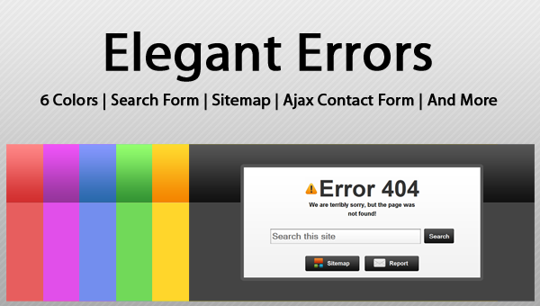 Elegant Errors – HTML Template