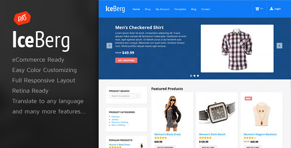 Iceberg - eCommerce Theme