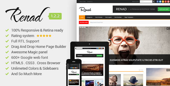 Renad - Clean & Modern WordPress Magazine Theme