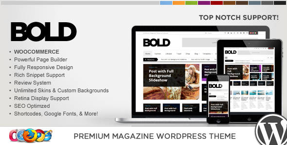 WP Bold WordPress Magazine & Review Theme