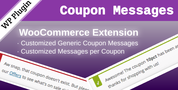  Messages de coupon WooCommerce 