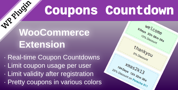 WooCommerce coupons Countdown