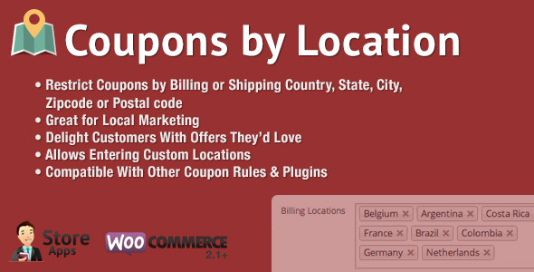 WooCommerce-Coupons per locatie