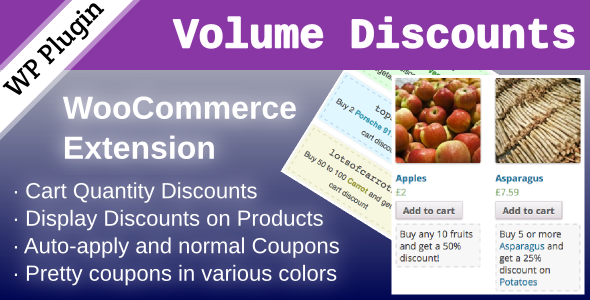  Coupons de réduction de volume WooCommerce 