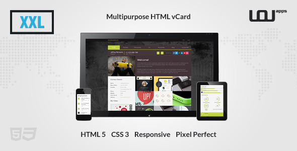 XXL - Multipurpose HTML vCard