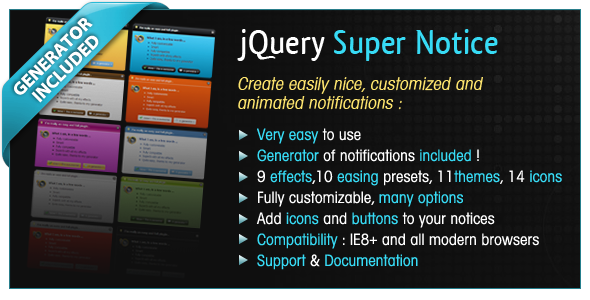 jQuery Super Notice