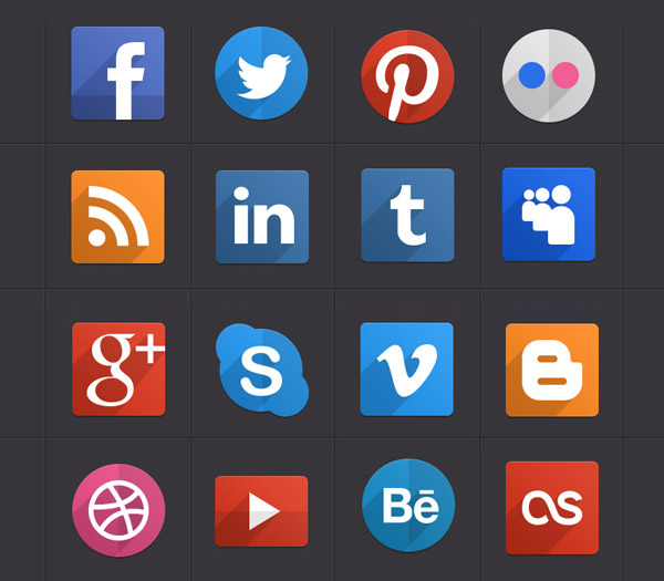 psd-flat-social-icons
