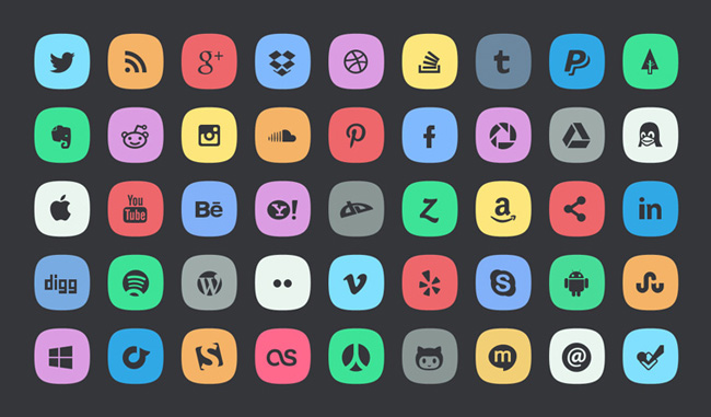 20 Free High-Quality Flat Design Icon Sets - WebFX