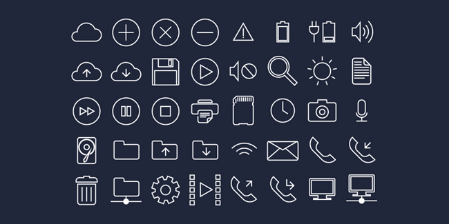 20 Free High-Quality Flat Design Icon Sets - WebFX