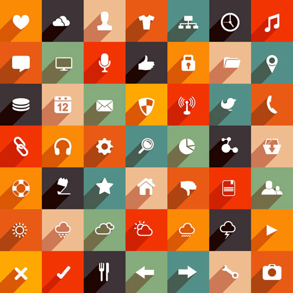 20 Free High-Quality Flat Design Icon Sets - WebFX