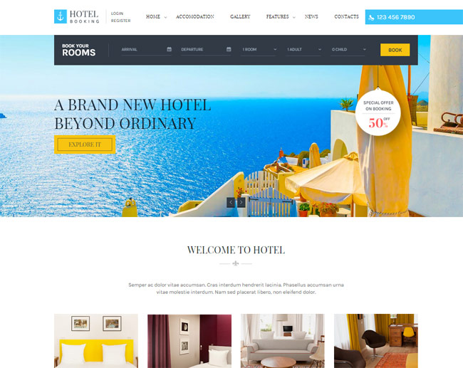 Responsive Website Templates For Hotels