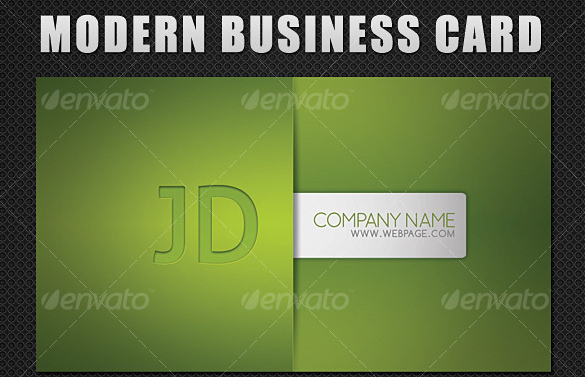Modern Style Business Card - 5 Different Colors