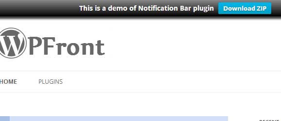 WPFront-Notification-Bar