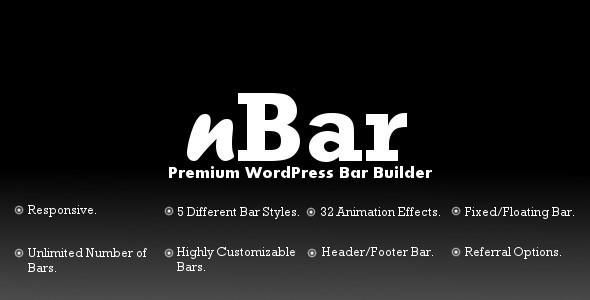 nBar - Advanced WordPress Multipurpose Bar Builder