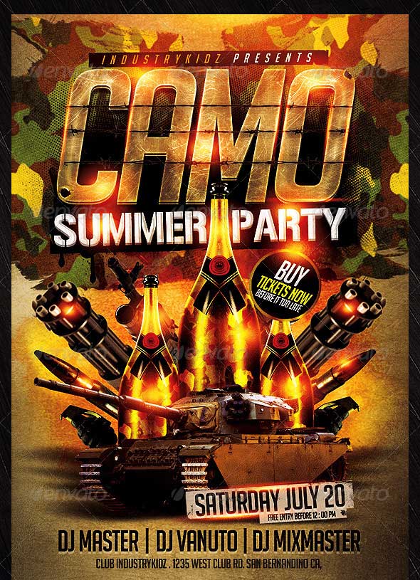 Camo-Party-Flyer-Template