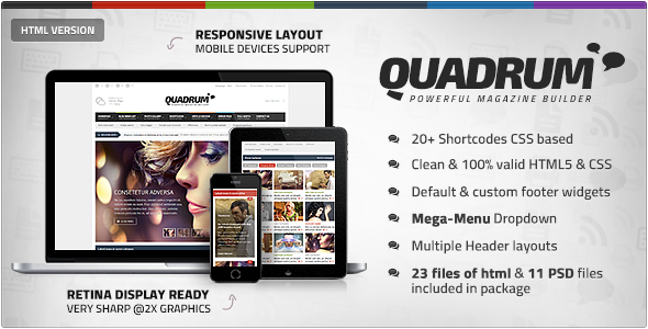 Quadrum - Multipurpose News&Magazine HTML Template