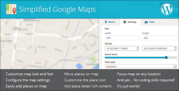 Simplified Google Maps