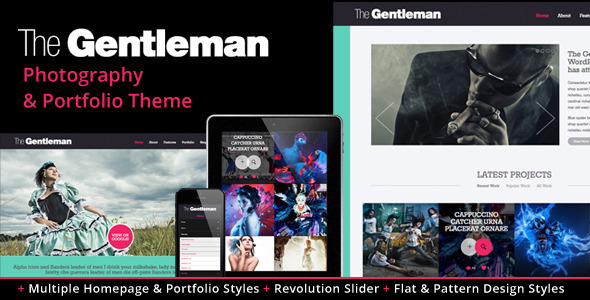 The Gentleman - Photography & Portfolio Theme