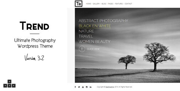 Trend - Photography WordPress Theme