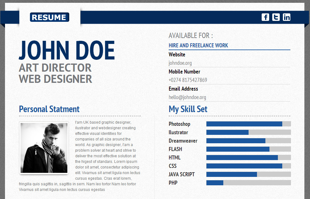 aurel resume cv premium template