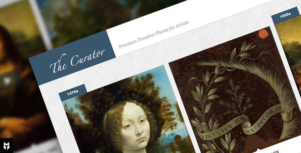 the-curator-premier-wp-timeline-theme-for-artists