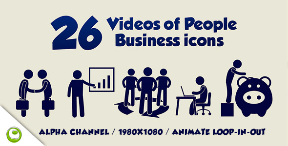 26 Videos Of People Business Icons