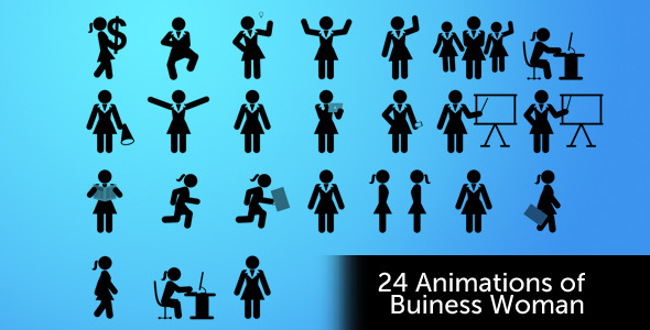 Business Woman Animations