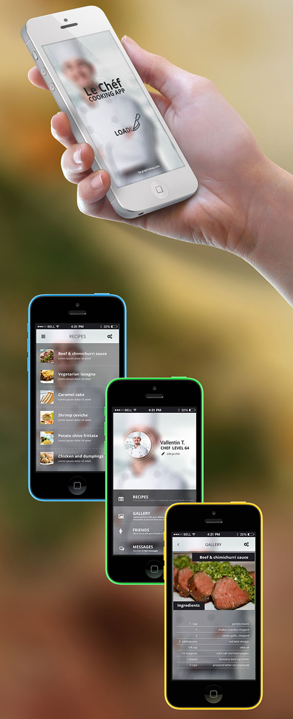 Cooking-App-UI-PSD