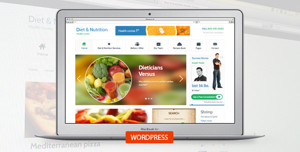Diet & Nutrition Health Center-Wordpress Theme