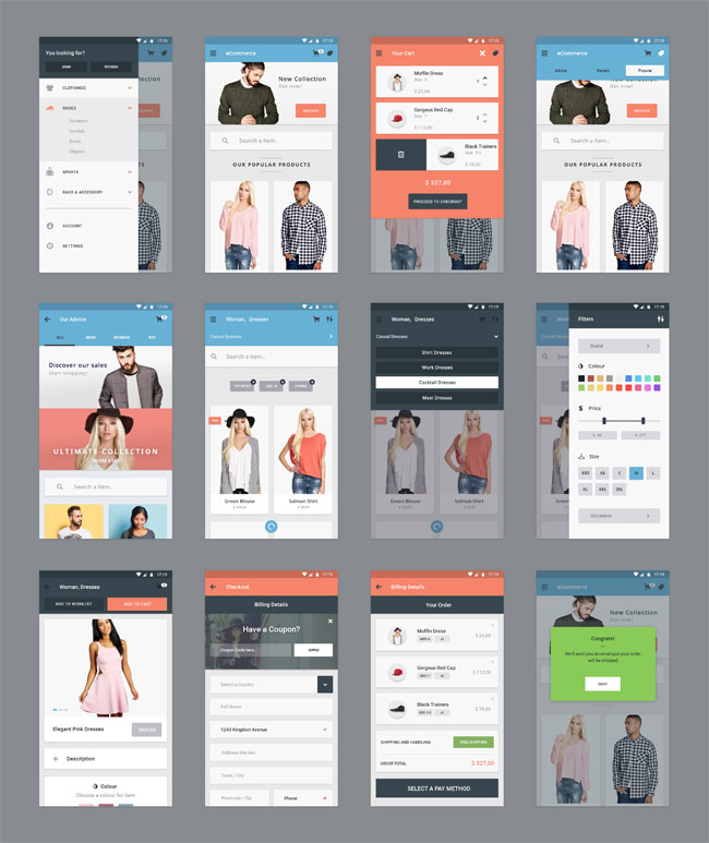 E-Commerce-App-UI-Kit-PSD