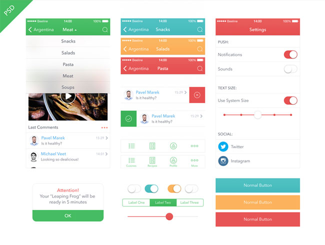 Food-App-UI-Kit-for-iOS-7