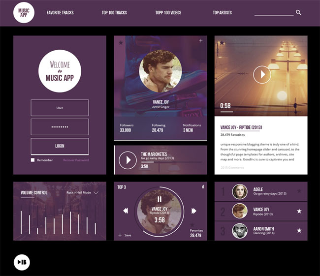 Free-Music-App-UI-Kit-PSD