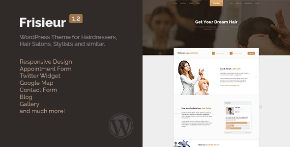 Frisieur - WordPress Theme for Hair salons