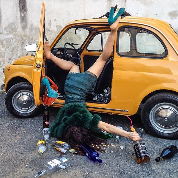 Funny Photos of Young People Posed as if They Have Just Fallen Down