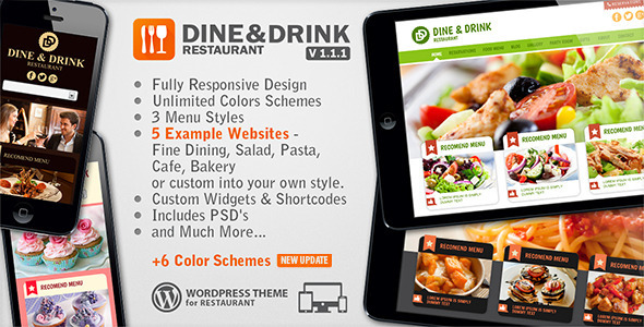 Dine & Drink - Restaurant WordPress Theme