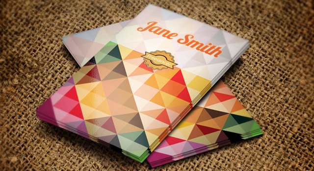 Free Polygon Business Card Template
