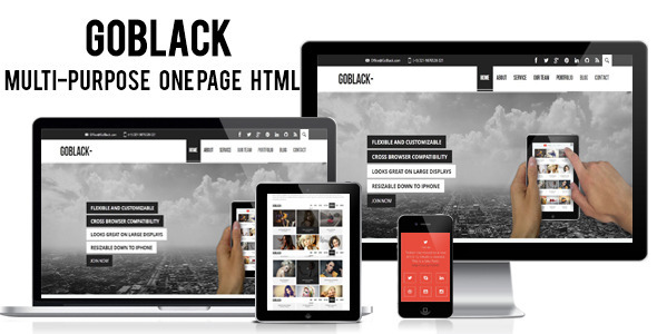Goblack - Multi-Purpose One Page HTML Template
