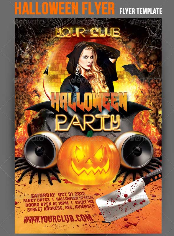 45 Best Halloween PSD Party Flyer Templates 2016