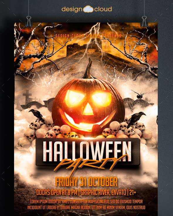 HALLOWEEN CLUB/BAR FLYER Template