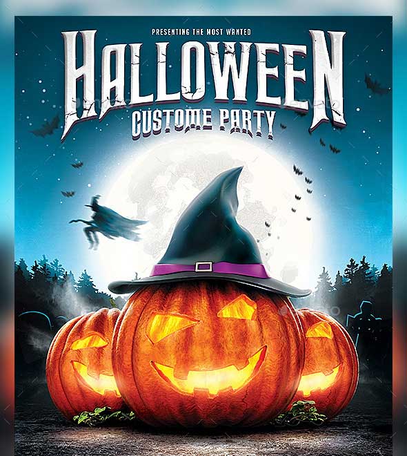 Descubrir 166  imagen background blank halloween flyer template