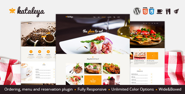 Kataleya - Restaurant Pizza Coffee WordPress Theme