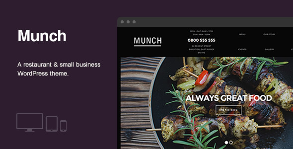 Munch - Restaurant & Business WordPress Theme