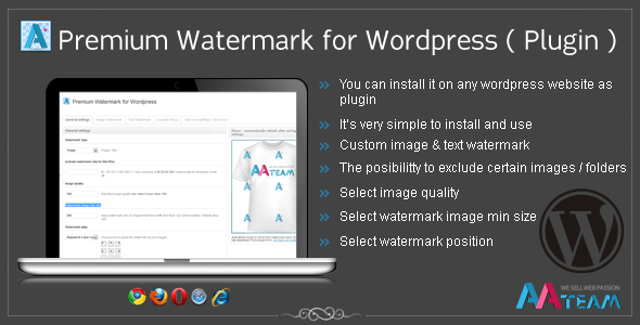 Premium Watermark for WordPress (Plugin)