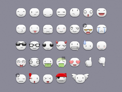 Riceballs Retina Free Emoticons Smiley Icon Pack