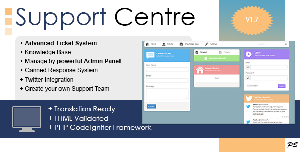 Support Centre - PHP Ticket System